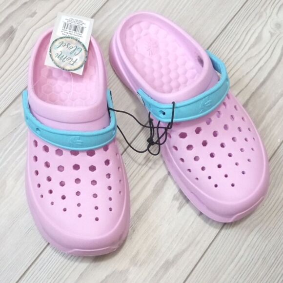 (72-0991) 🔥3/$20🔥  Joy Bees Pink Clog Sz 3 - Picture 1 of 10